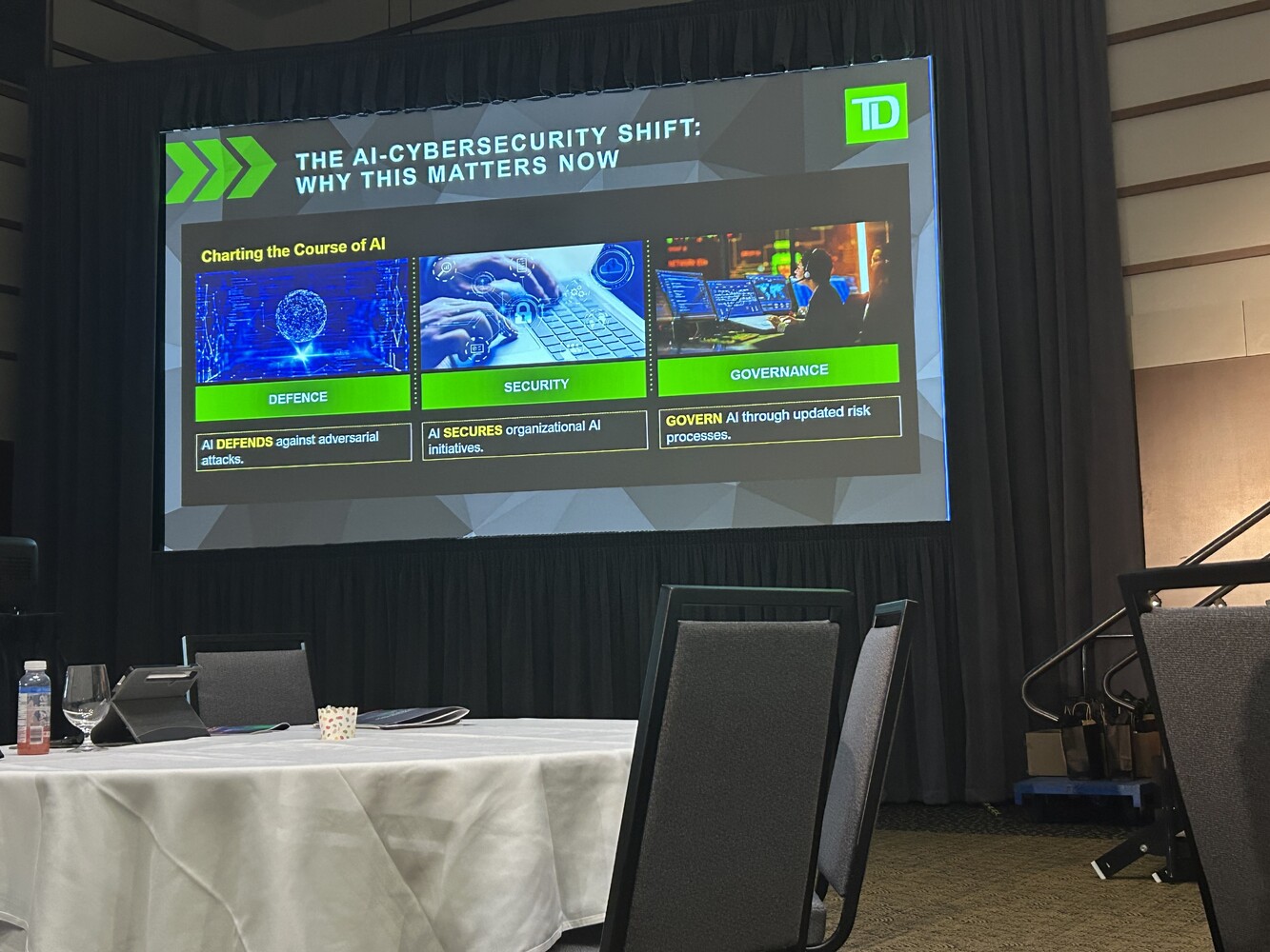 Stephen Sparkes, Chief Information Security Officer, and Pamela Simpson, AI Business Information Security Officer at TD Bank, discuss the evolving intersection of AI and cybersecurity.