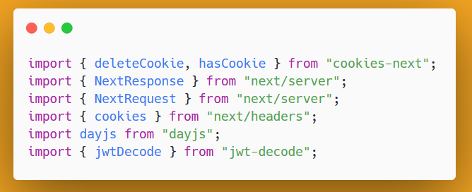 middleware.ts imports