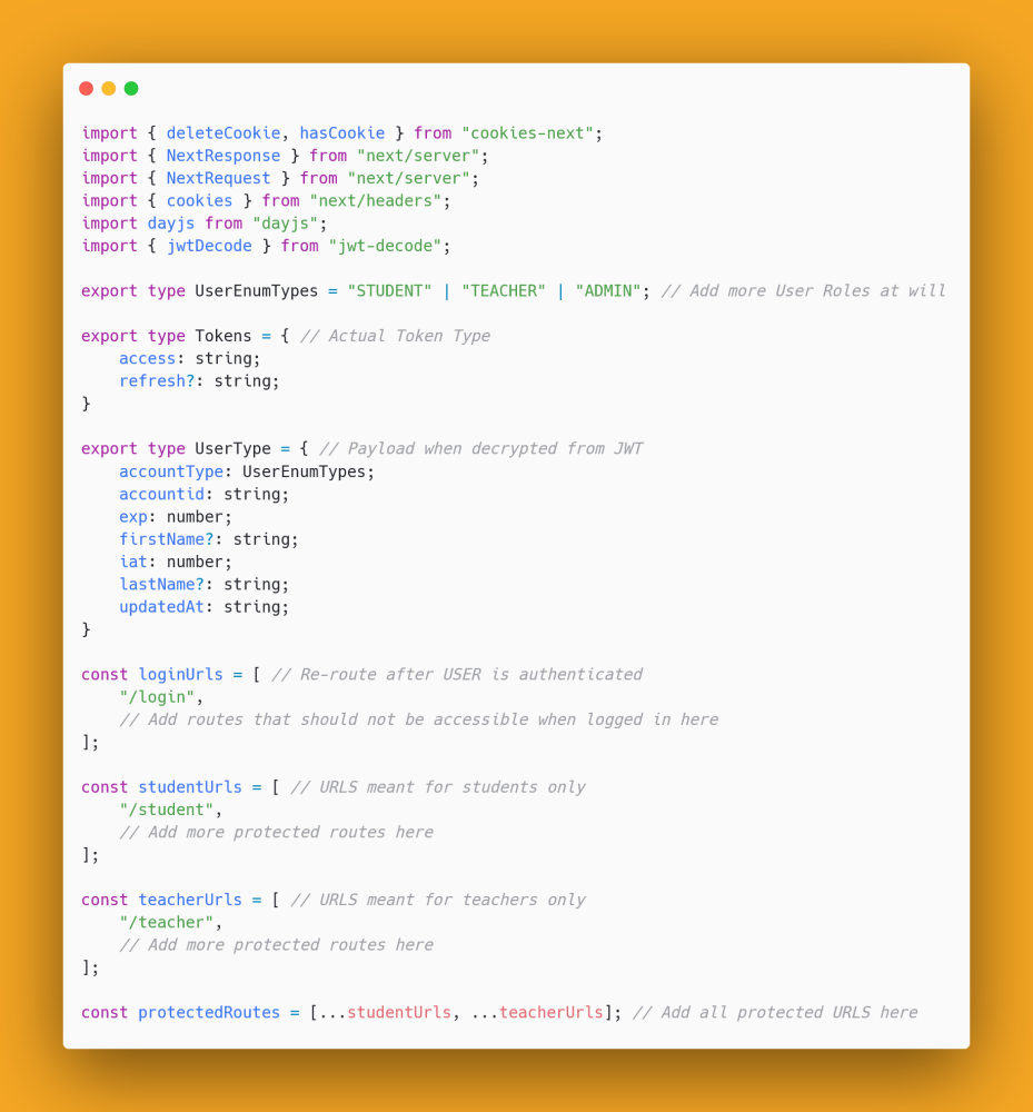Role-based access control using Next.js middleware figure 56