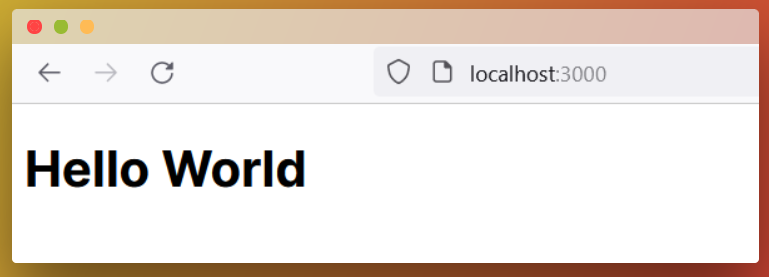 Output of new cleaned up code on the browser