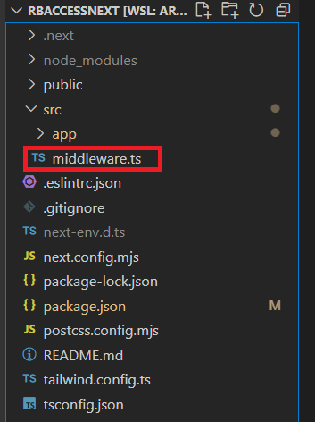 Created middleware.ts
